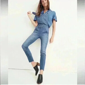 MADEWELL | Skinny Overalls in Kemp Wash